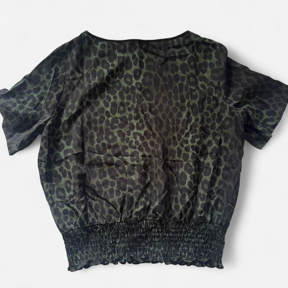 Michael Kors Women's green animal print Blouse - Picture 3 of 3